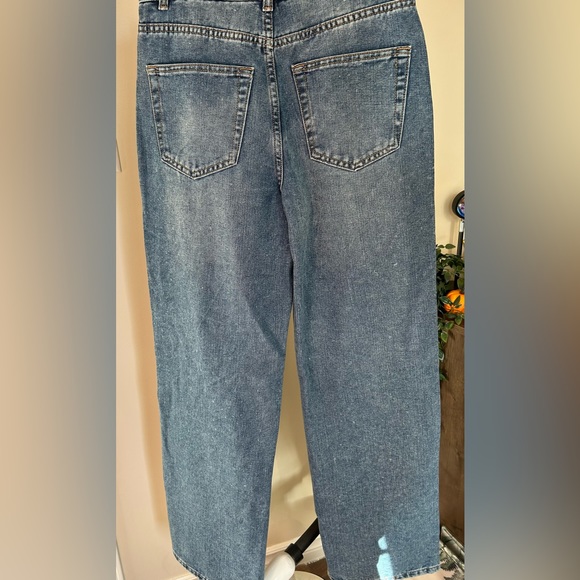 Refuge DENIM Wide-leg Ripped Jeans - Picture 2 of 7